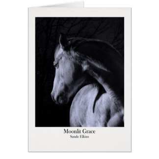 Månbelyst nåd hälsningskort