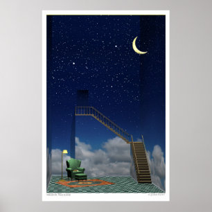 Månbelyst Nocturne Poster
