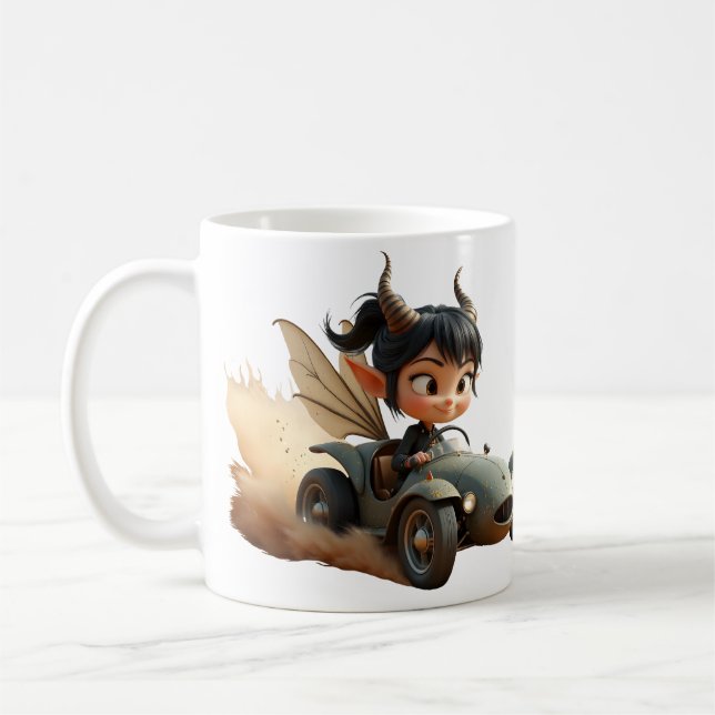 Månbelyst Pixie av de Vandrade Dynerna.  Kaffemugg (Vänster)