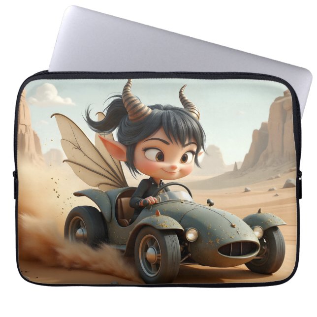 Månbelyst Pixie av de Vandrade Dynerna.  Laptop Fodral (Framsidan)
