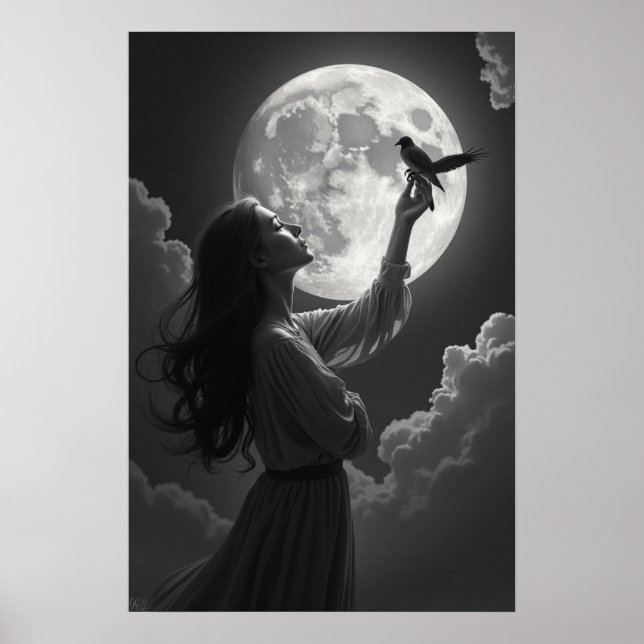 Månbelyst serenad poster (Framsidan)