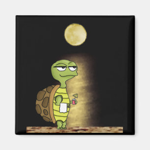 Månbelyst sköldpadda magnet
