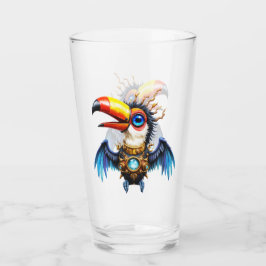 Månbelyst Steampunk-Tukan.  Glaskopp