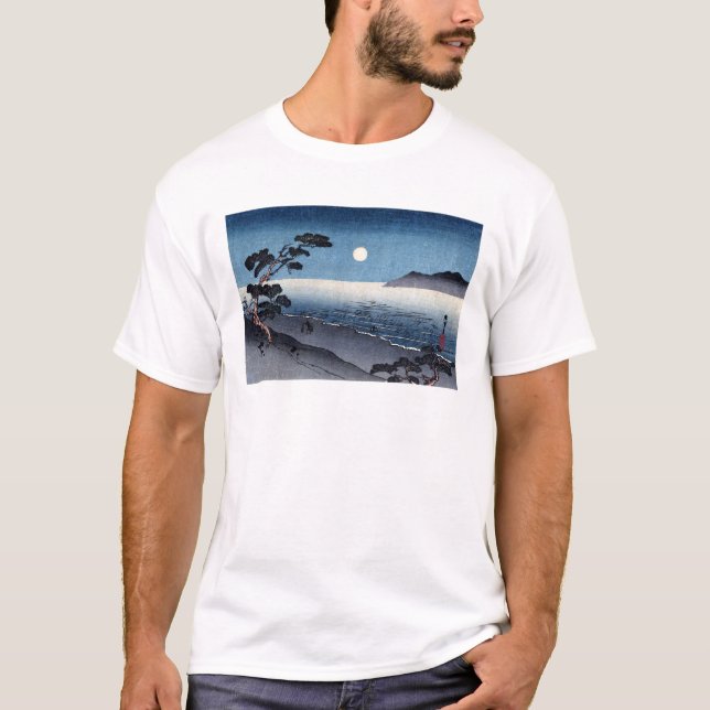 Månbelyst strand i Japan no.2 T Shirt (Framsida)