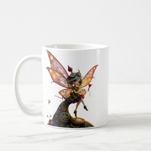 Månbelyst väktare av urverksljus. kaffemugg (Vänster)