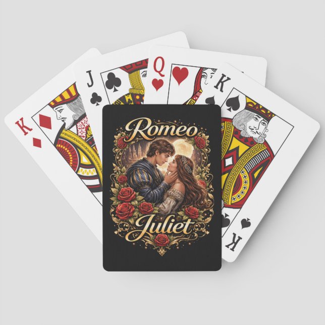 Månbelyst Verona Älskande Casinokort (Baksidan)
