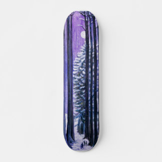 Månbelysta skuggträd skateboard bräda 19,5 cm