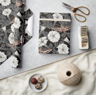 Månblommor och sfinxmånader 2 presentpapper