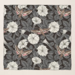 Månblommor och sfinxmånader 2 sjal<br><div class="desc">Handdragen mönster med månblommor och sfinxmånader</div>