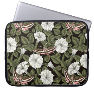 Månblommor och sfinxmånader laptop fodral
