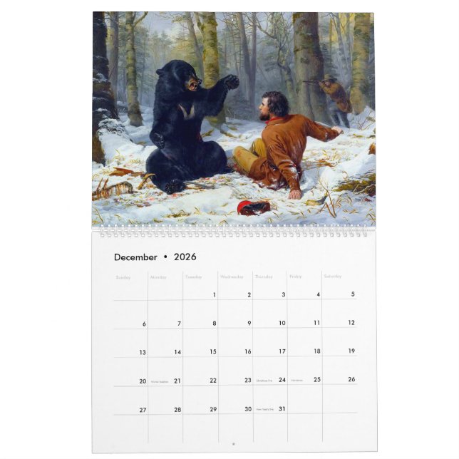 ManCave Hunting Nature Wilderness Sports Kalender (Dec 2026)