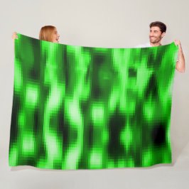 Manchado verde e preto estilo pastilhas de vidro fleecefilt