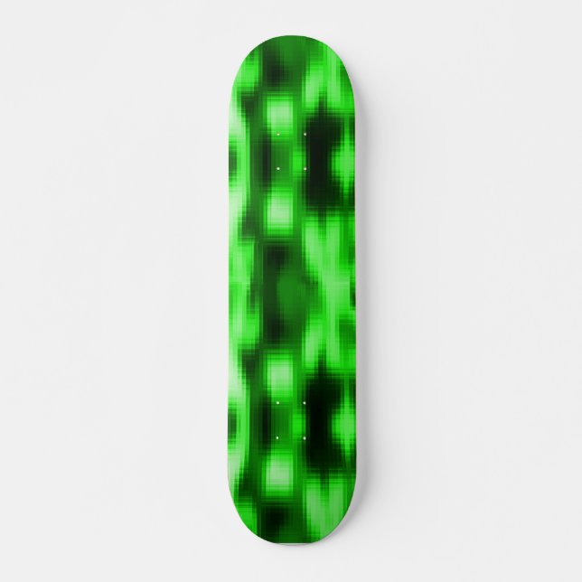 Manchado verde e preto estilo pastilhas de vidro mini skateboard bräda 18,5 cm (Framsida)