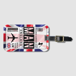 Manchester Airport Luggage Tag Bagagebricka