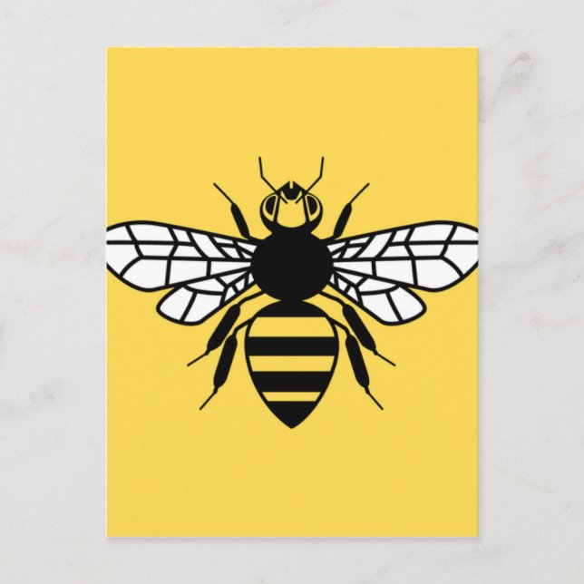 Manchester Bee Vykort (Framsida)