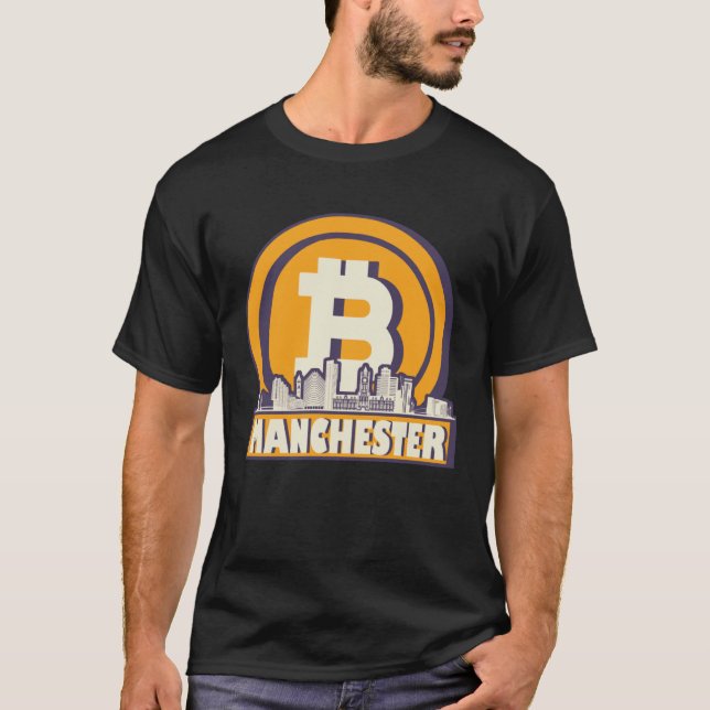 Manchester Bitcoin Maximalist T Shirt (Framsida)