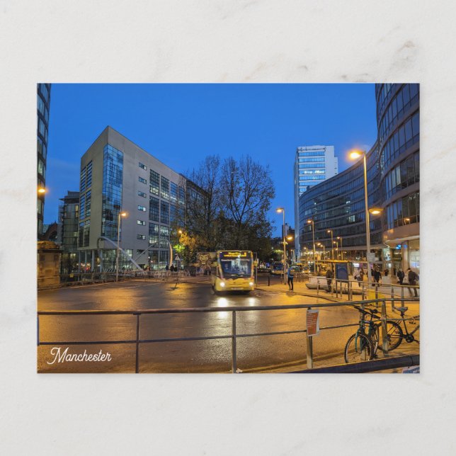 Manchester Blue Hour Vykort (Framsida)