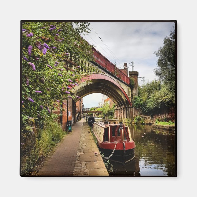 Manchester Castlefield Canal Magnet (Framsidan)