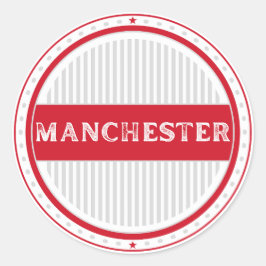 Manchester City Pride Emblem – engelsk identitet Runt Klistermärke