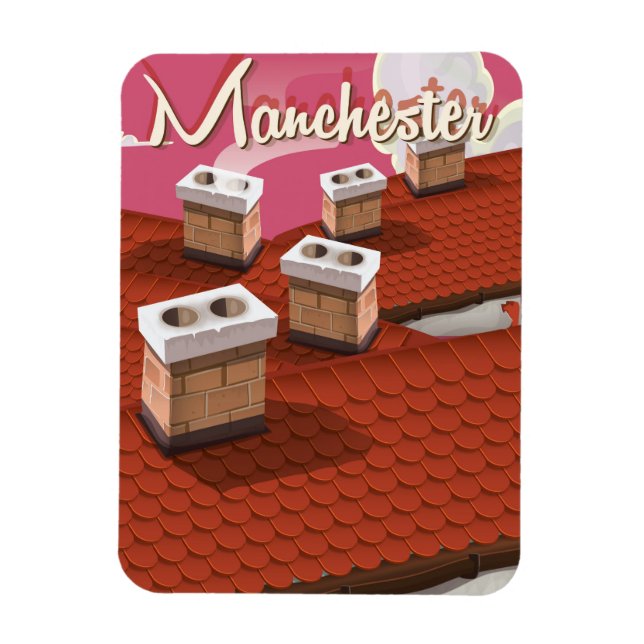 Manchester, England serieversion av resaffisch Magnet (Vertikal)