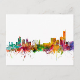Manchester England Skyline Vykort