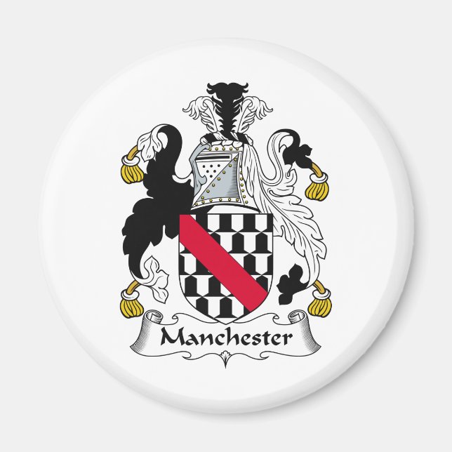 Manchester Family Crest Magnet (Framsidan)