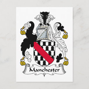 Manchester Family Crest Vykort
