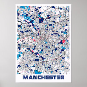 Manchester - Förenade kungariket MilkTea City Kar Poster