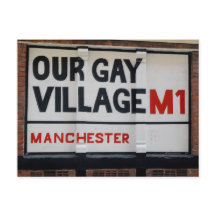 Manchester Gay Village-vykort
