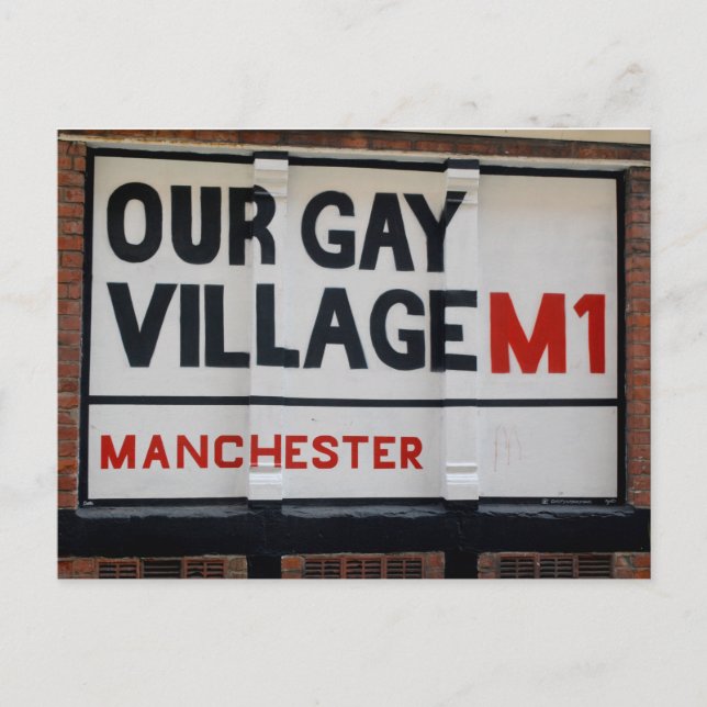 Manchester Gay Village-vykort Vykort (Framsida)
