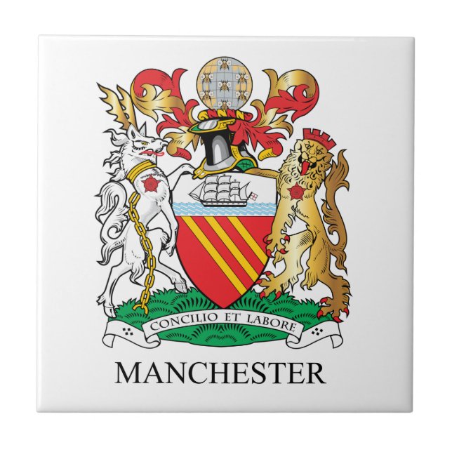 Manchester jackar om arm kakelplatta (Framsidan)