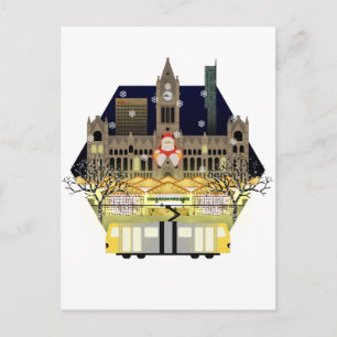 Manchester Jul Markets Helg Vykort