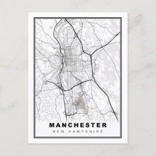 Manchester Karta Vykort
