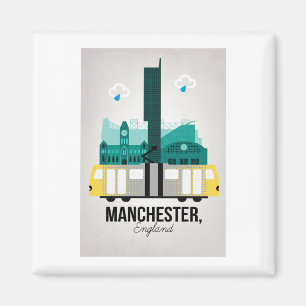 Manchester med spårvagnen magnet