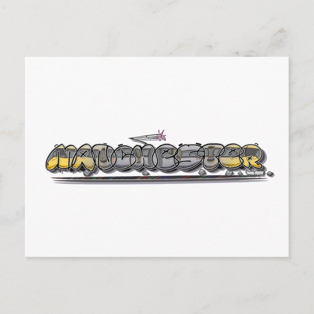 Manchester metrolink graffiti vykort (Framsida)