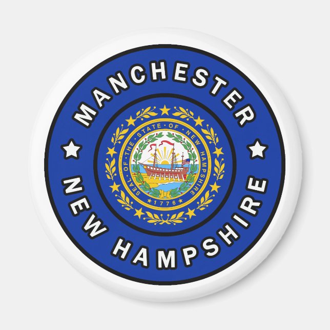 Manchester New Hampshire Magnet (Framsidan)