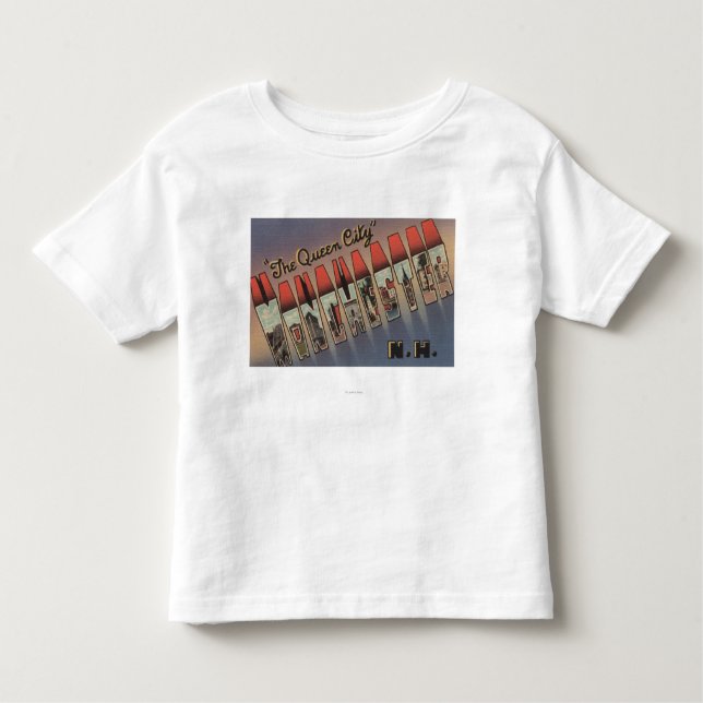 Manchester New Hampshire - stora brevplatser Tee Shirt (Framsida)