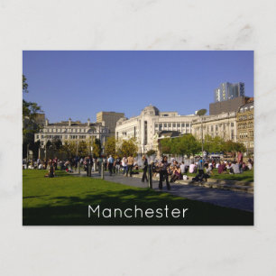 Manchester Piccadilly Gardens Postcard Vykort