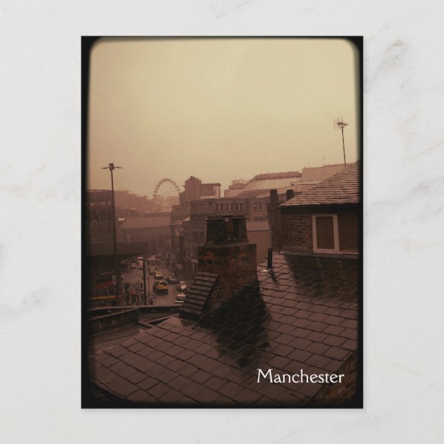 Manchester - Rainy City Vykort (Framsida)