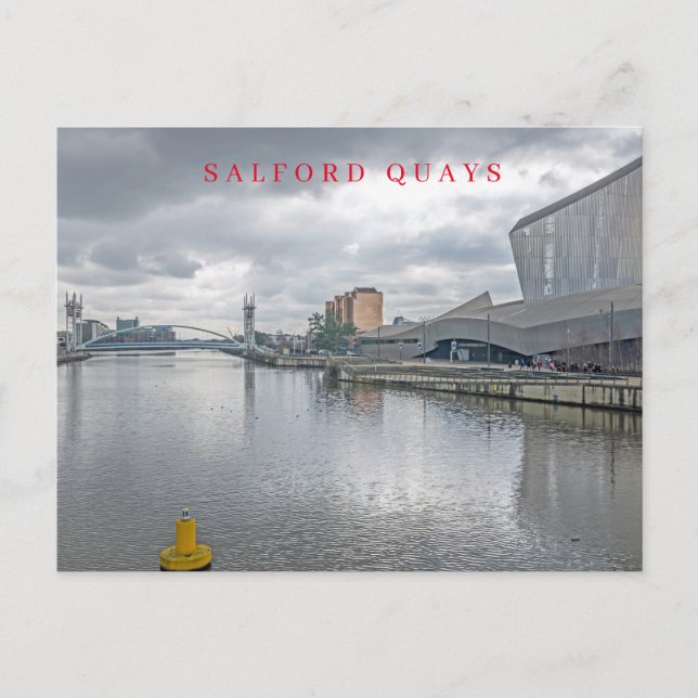 Manchester Salford Quays vy postkort Vykort (Framsida)