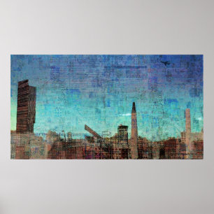 "Manchester" Skriv ut Poster