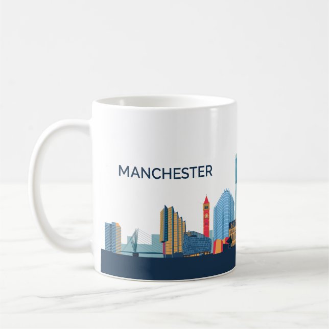 Manchester Skyline Kaffemugg (Vänster)