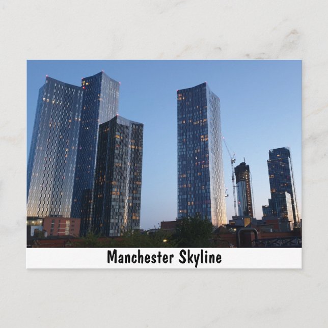 Manchester Skyline Vykort (Framsida)