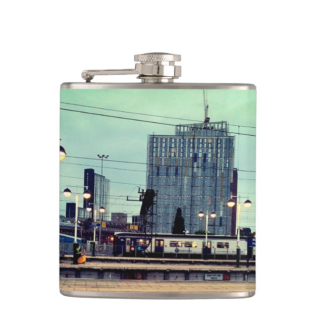 Manchester station , som yttrade sig om fickplunta (Framsidan)