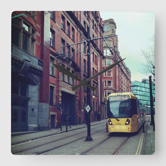 Manchester street fyrkantig klocka (Framsida)