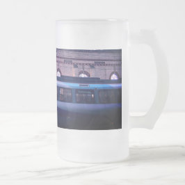 Manchester tåg station frostat ölglas