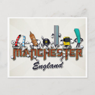Manchester-tecken Vykort
