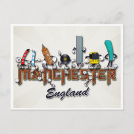 Manchester-tecken Vykort