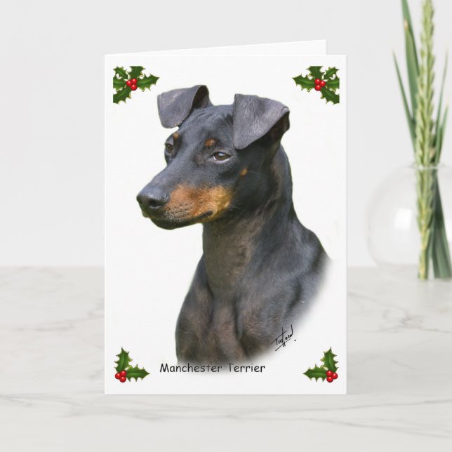Manchester Terrier 8W13D-07 Helgkort (Framsida)