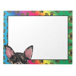 Manchester Terrier färglös hund mönster Anteckningsblock